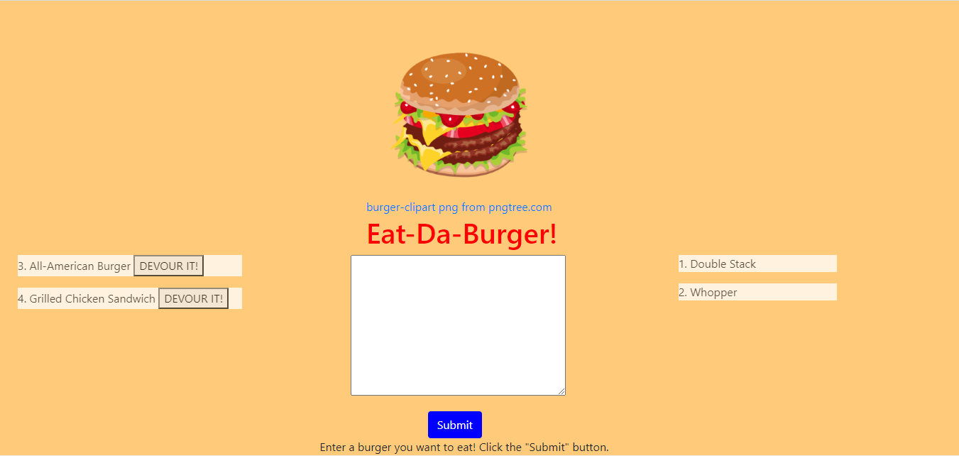 Burger app image